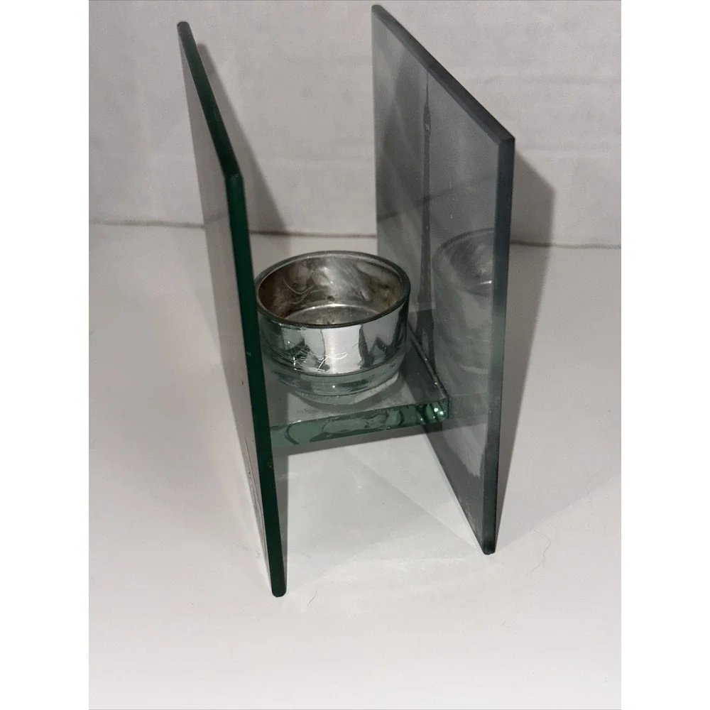 Pier 1 Imports Eiffel‎ Tower Glass Tea Light Candle Holder Paris Decor Mirror